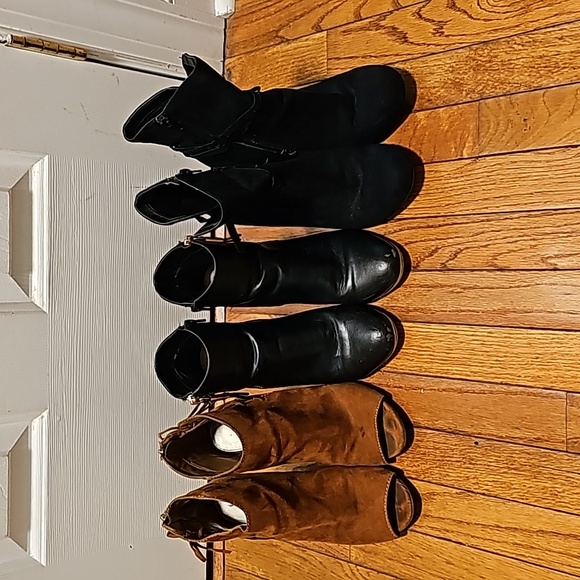 Three pairs of Fall ankle booties- size 9 - Picture 11 of 11